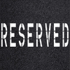 RESERVED Stencil 48" Parking Lot Template