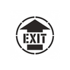 EXIT Stencil with Arrow for Walls Ceilings and Floors