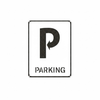 PARKING Pavement Stencil with Arrow for Lots and Garages PARKING Pavement Stencil with Arrow for Lots and Garages
