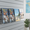 Slatwall 4"W Trifold Brochure Holder 4 Slot Display