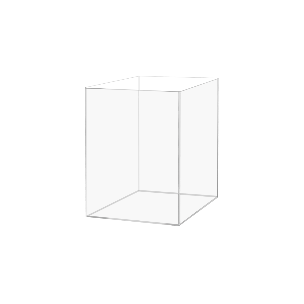 18 x 12 x 12 Clear Acrylic Display Box with One Open Side No Lid  Versatile Rectangular One Piece Plexiglass Merchandise Storage Bin or  Retail