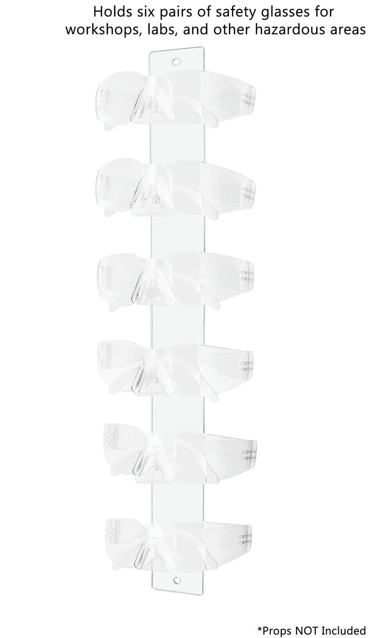 Six Pair Wall Mount Sun Eye Glass Holder