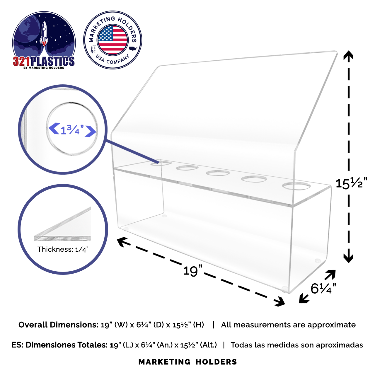 Marketing Holders Mini Ice Cream Cone Holder 12 Slot Retail Countertop  Stand to Display Small Frozen Treats and Desserts in Restaurants and Parlors