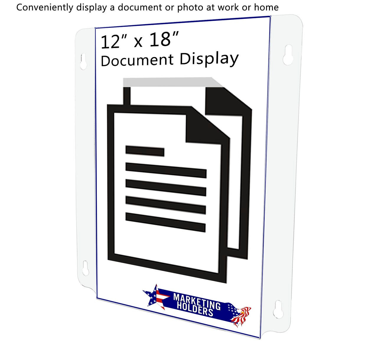 Twelve Inches Wide by Eighteen Inches High Menu Poster Sign Holder literature size