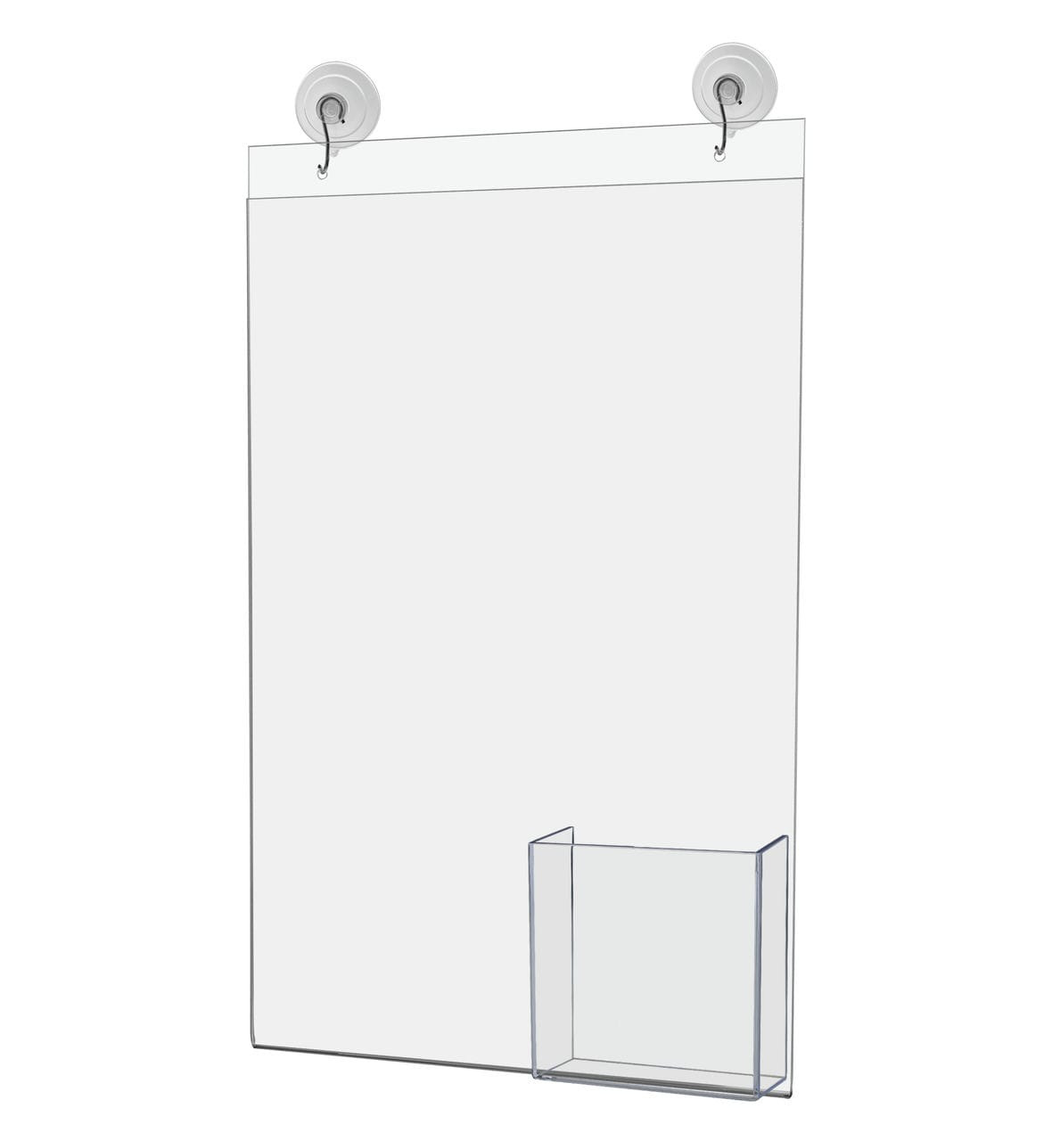 11”W x 17”H Sign Frame with Brochure Pocket and Suction Cups
