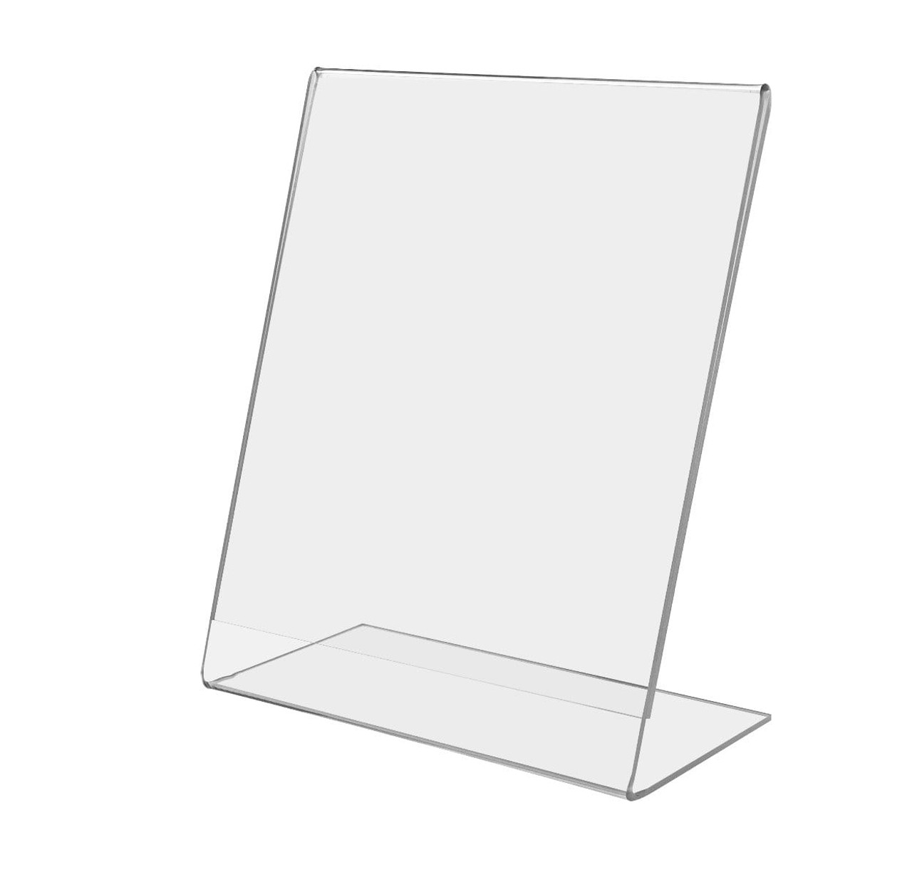 8.5”W x 14H Sign Holder Ad Frame Display Holder Stand Slant Back Clear  Acrylic