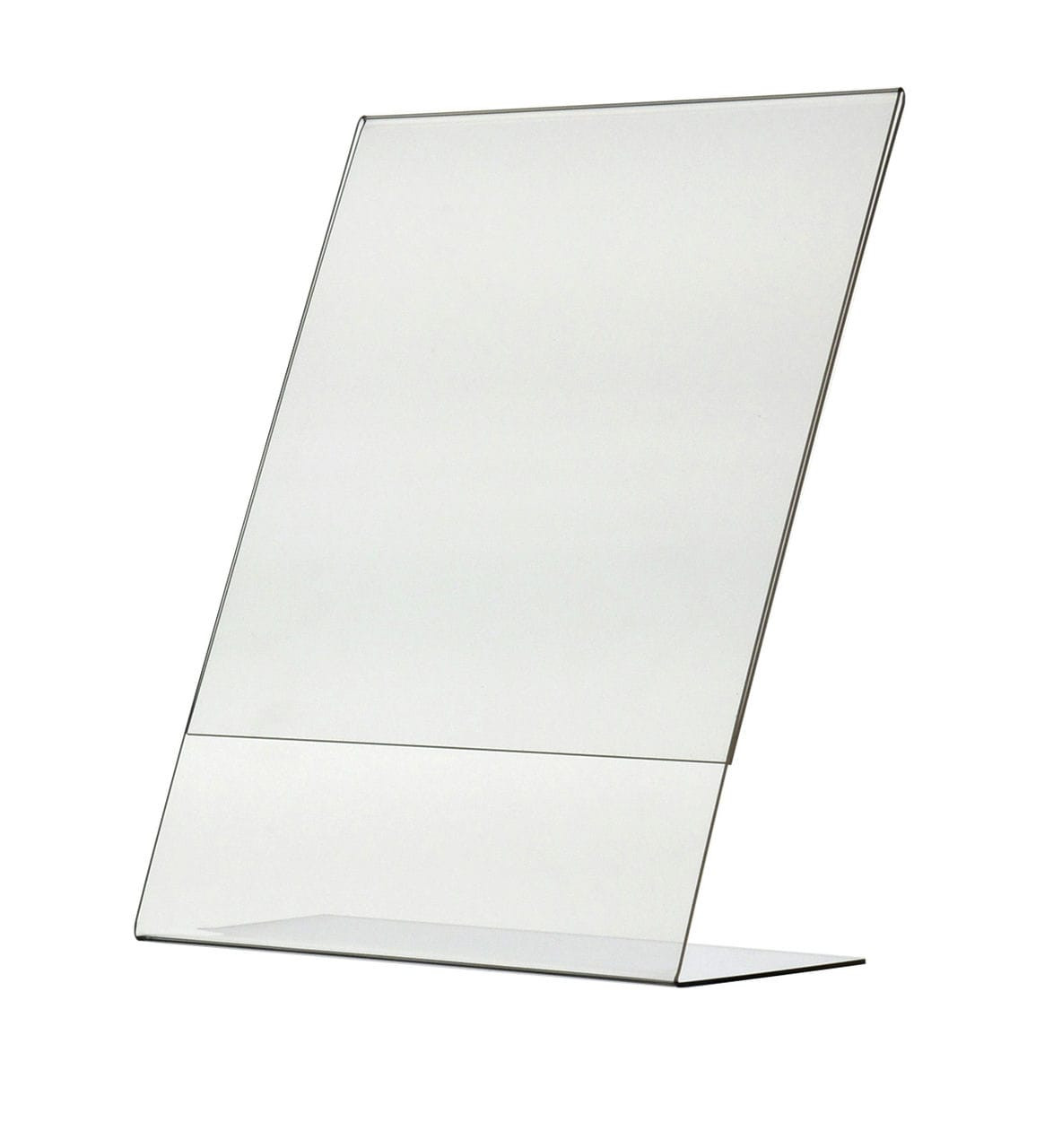 Order Slant Back Ad Frame - Clear and Acrylic