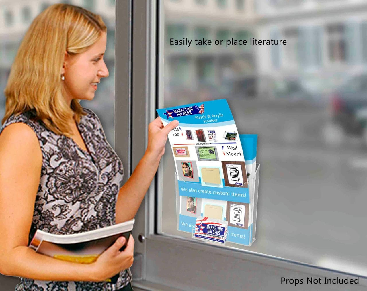 Easily take or place literature