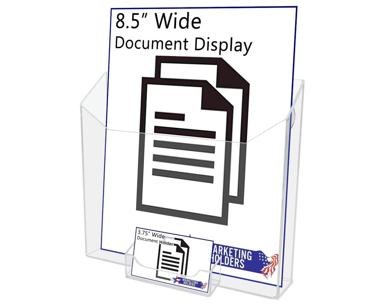 Bifold Holder With A Business Card Pocket And Suction Cups literature view