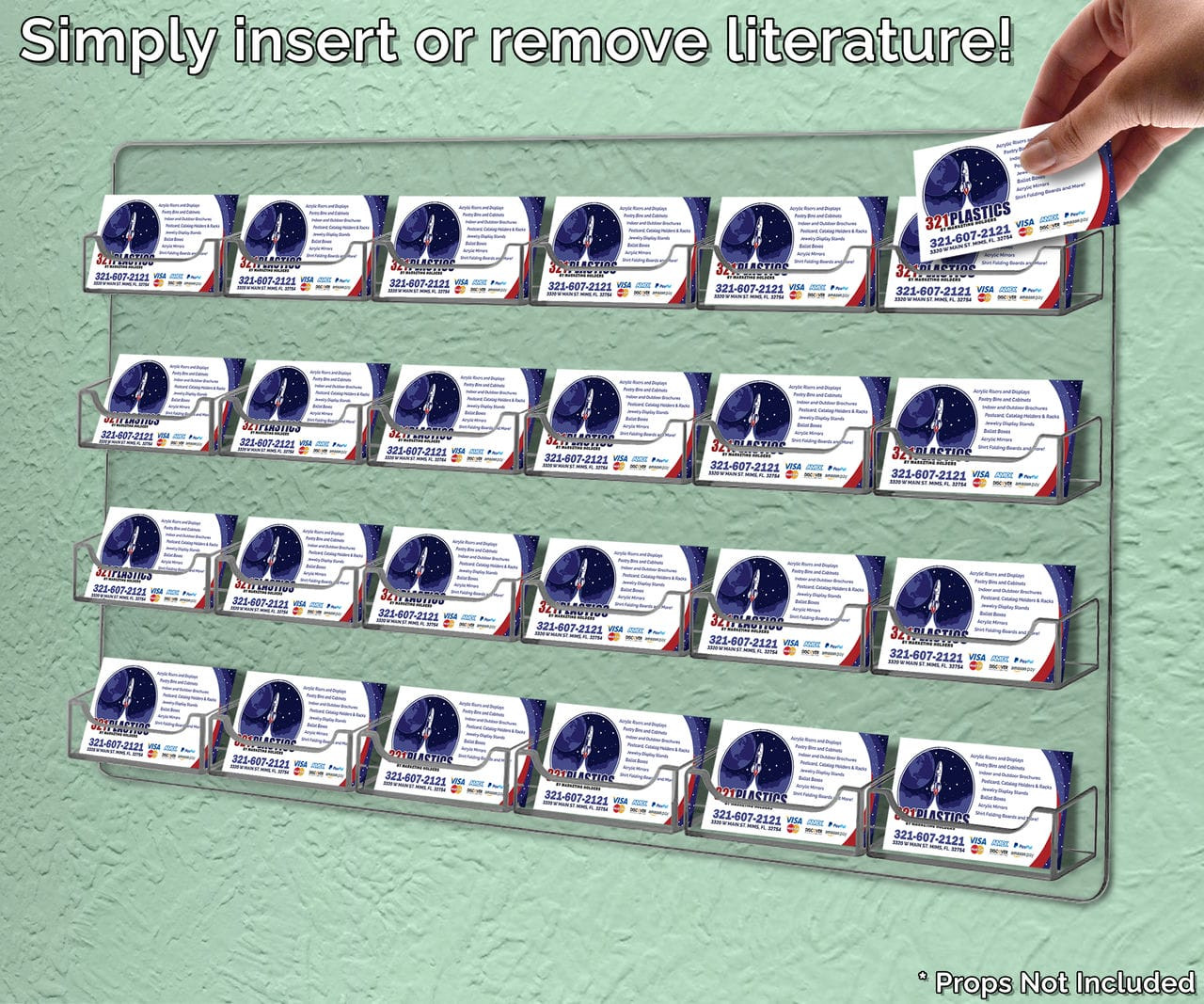 Simply insert or remove literature