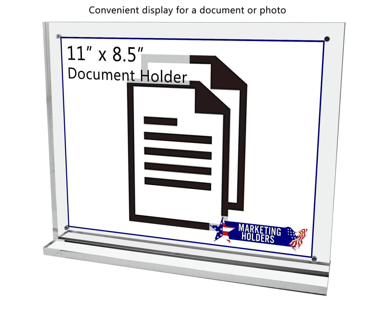 専門店の安心の1ヶ月保証付 Marketing Holders 11”W x 1/2”H Sign Holder Counter Snaps  Together with Ma