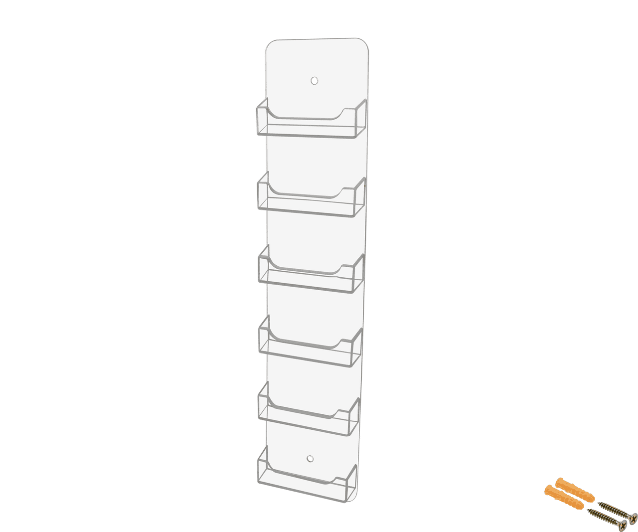 Clear Business Card Holder with Hardware