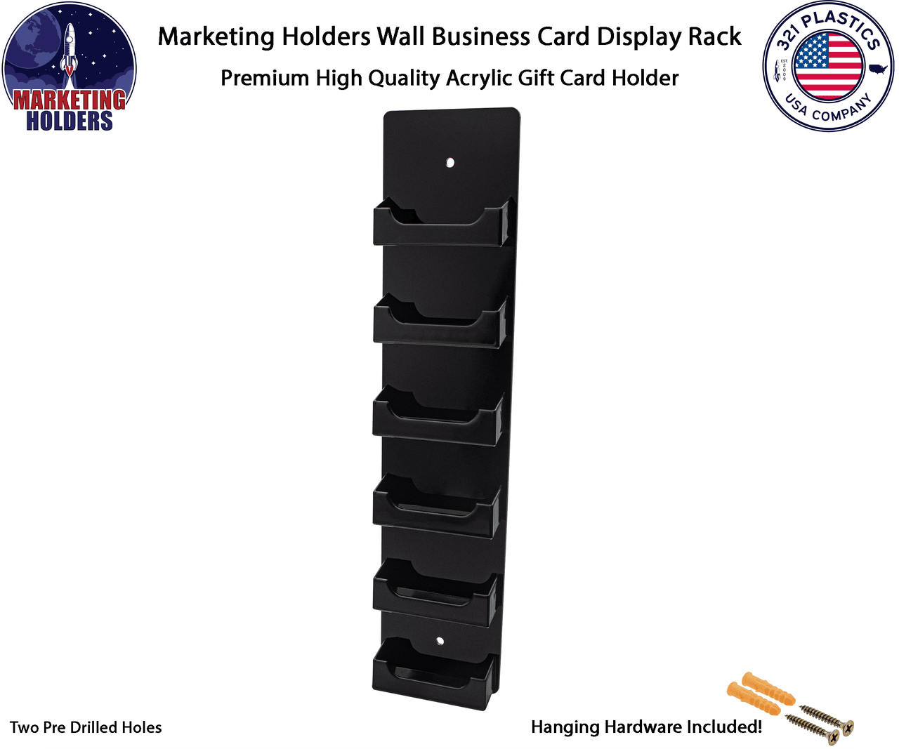 Black on Black Business Card Holder