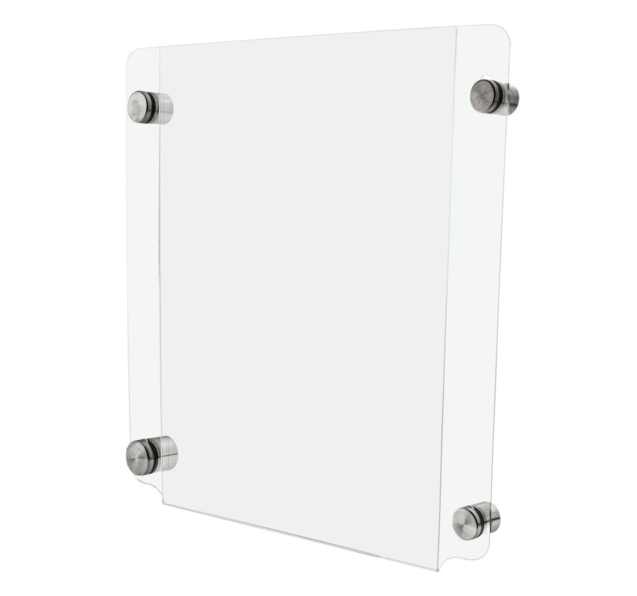 18 x 24 Poster Size Wall Mount Clear Acrylic Sign Frame with Standoff  Hardware and Magnets