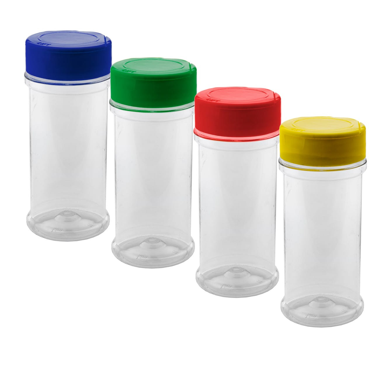 6oz clear plastic spice jars containers