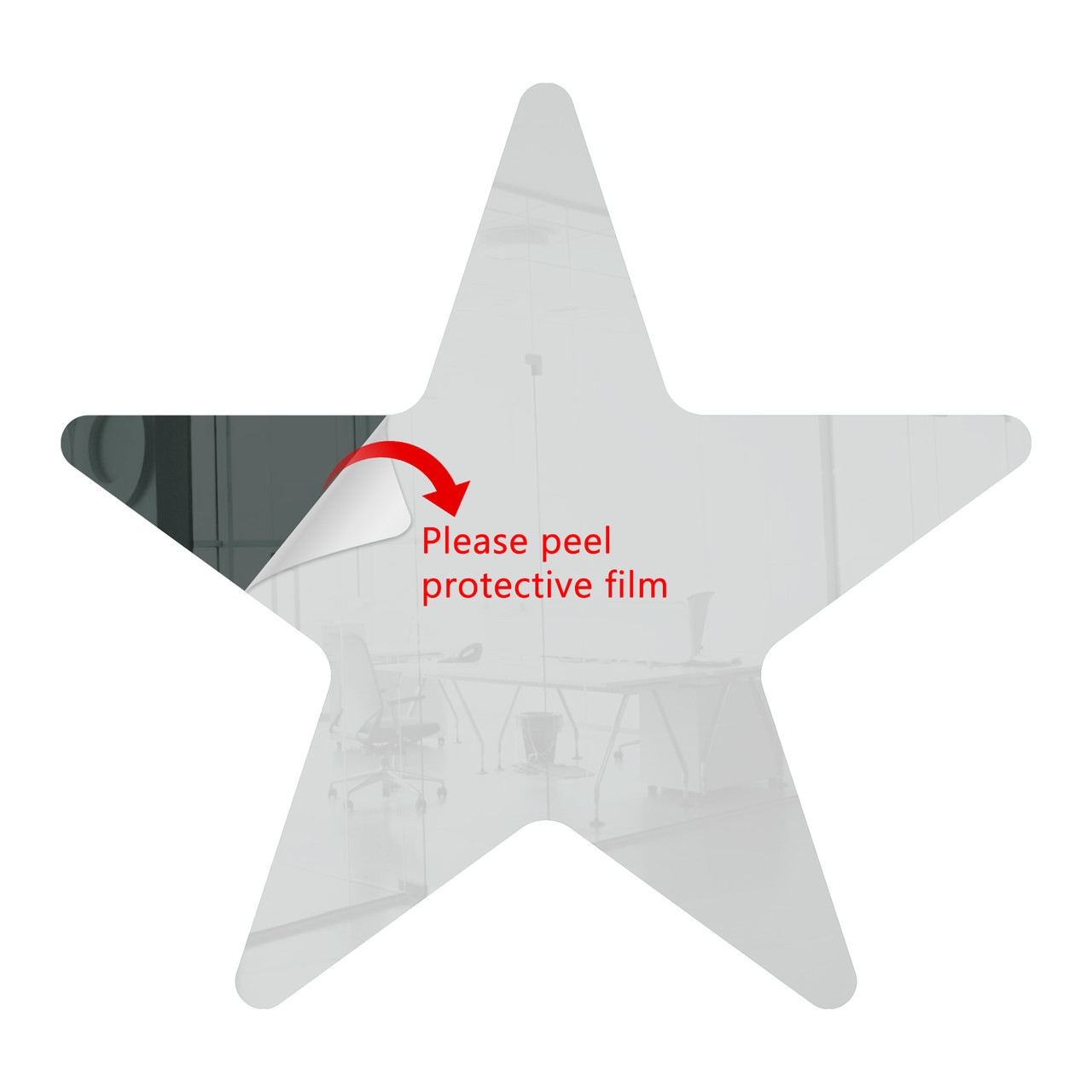 50 Pack Star Shaped Mirror Acrylic Pieces for Arts and Crafts