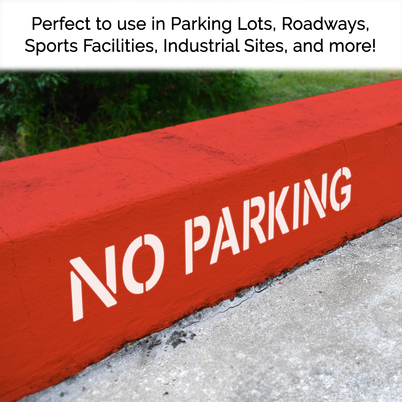 NO PARKING Stencil Reusable Pavement Template NO PARKING Stencil Reusable Pavement Template