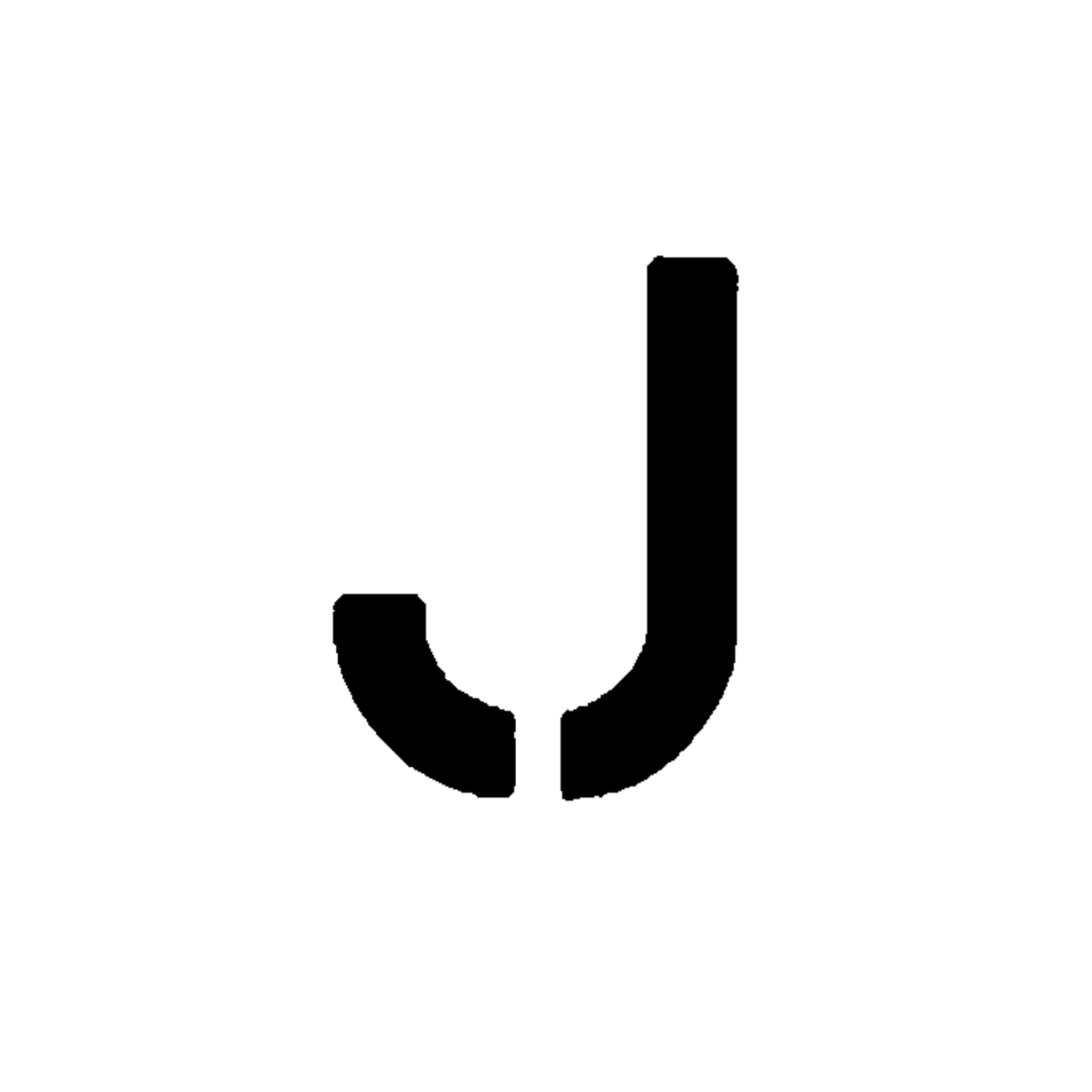 8 Foot Letter Stencil for Parking Lots .118