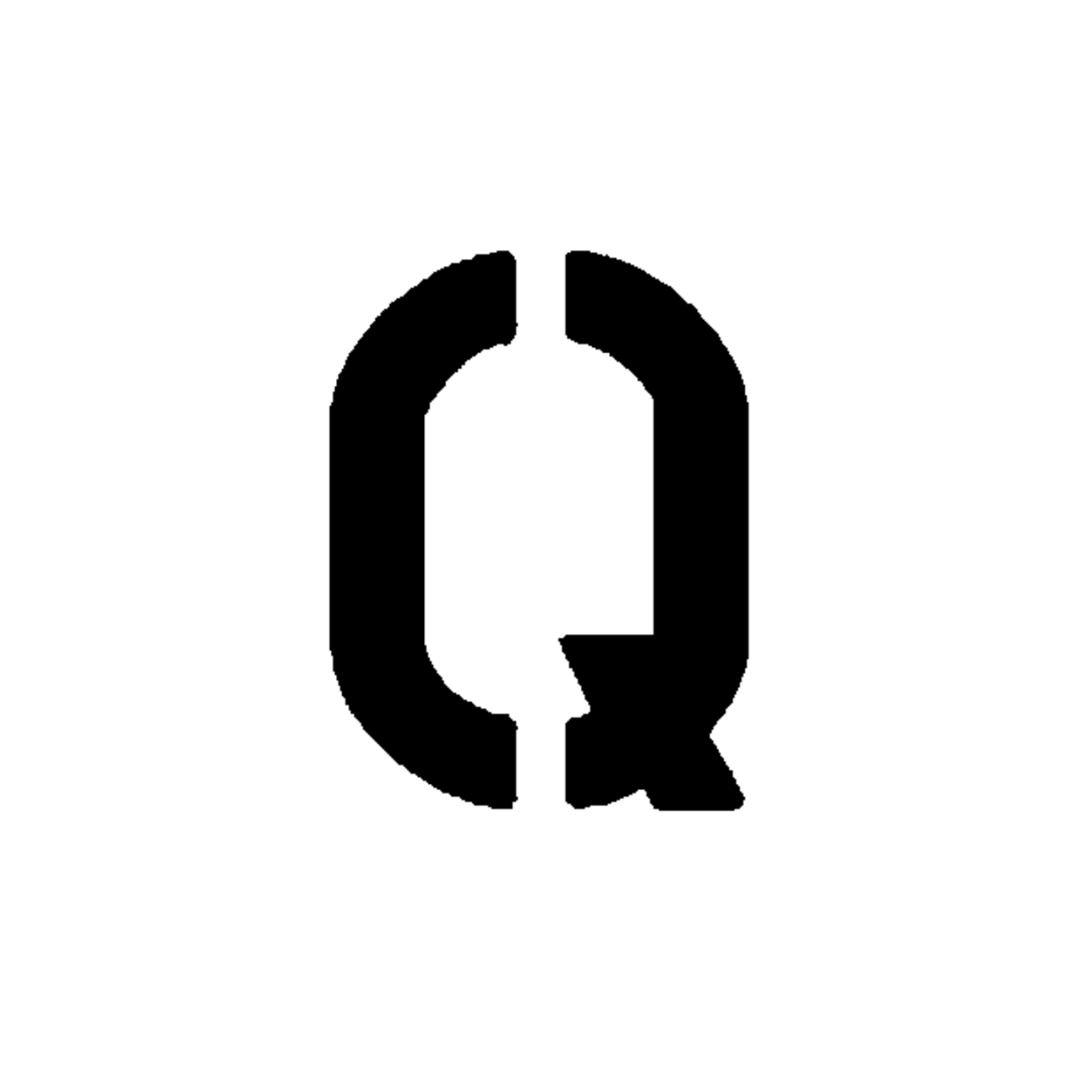 8 Foot Letter Stencil for Parking Lots .118