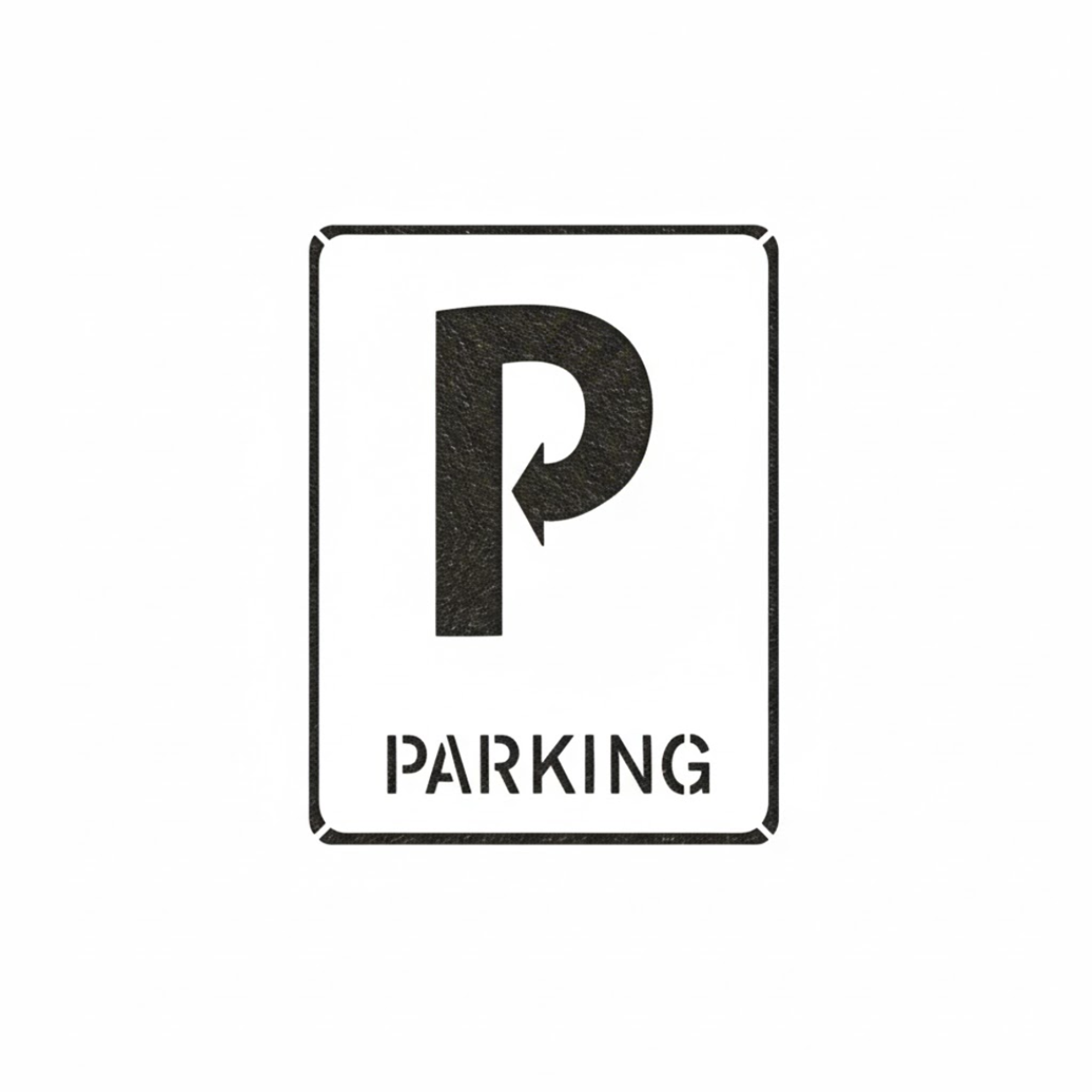 PARKING Pavement Stencil with Arrow for Lots and Garages PARKING Pavement Stencil with Arrow for Lots and Garages