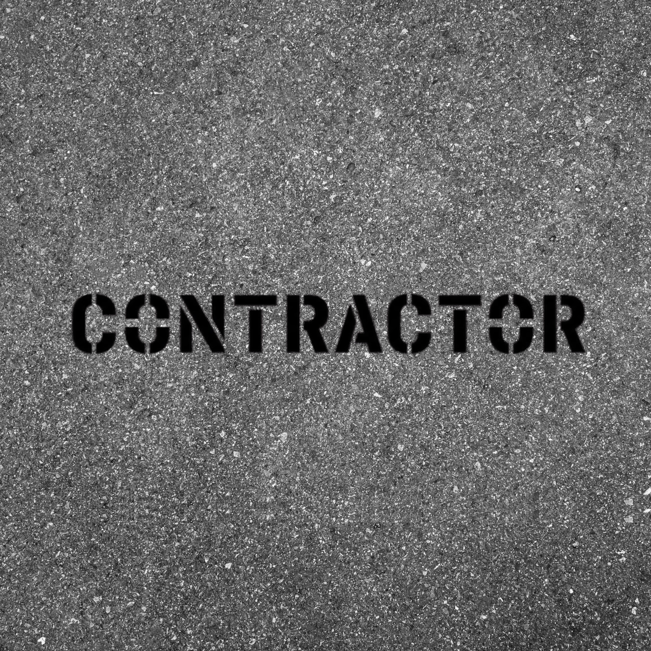 CONTRACTOR  Stencil with 12" Letters CONTRACTOR  Stencil with 12" Letters