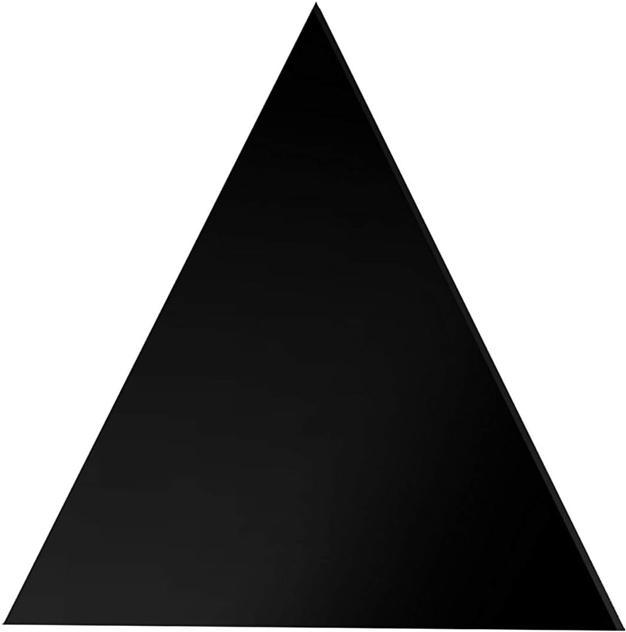 Black Acrylic Triangle Tiles 10 Pack 0.118" Thick Black Acrylic Triangle Tiles 10 Pack 0.118" Thick