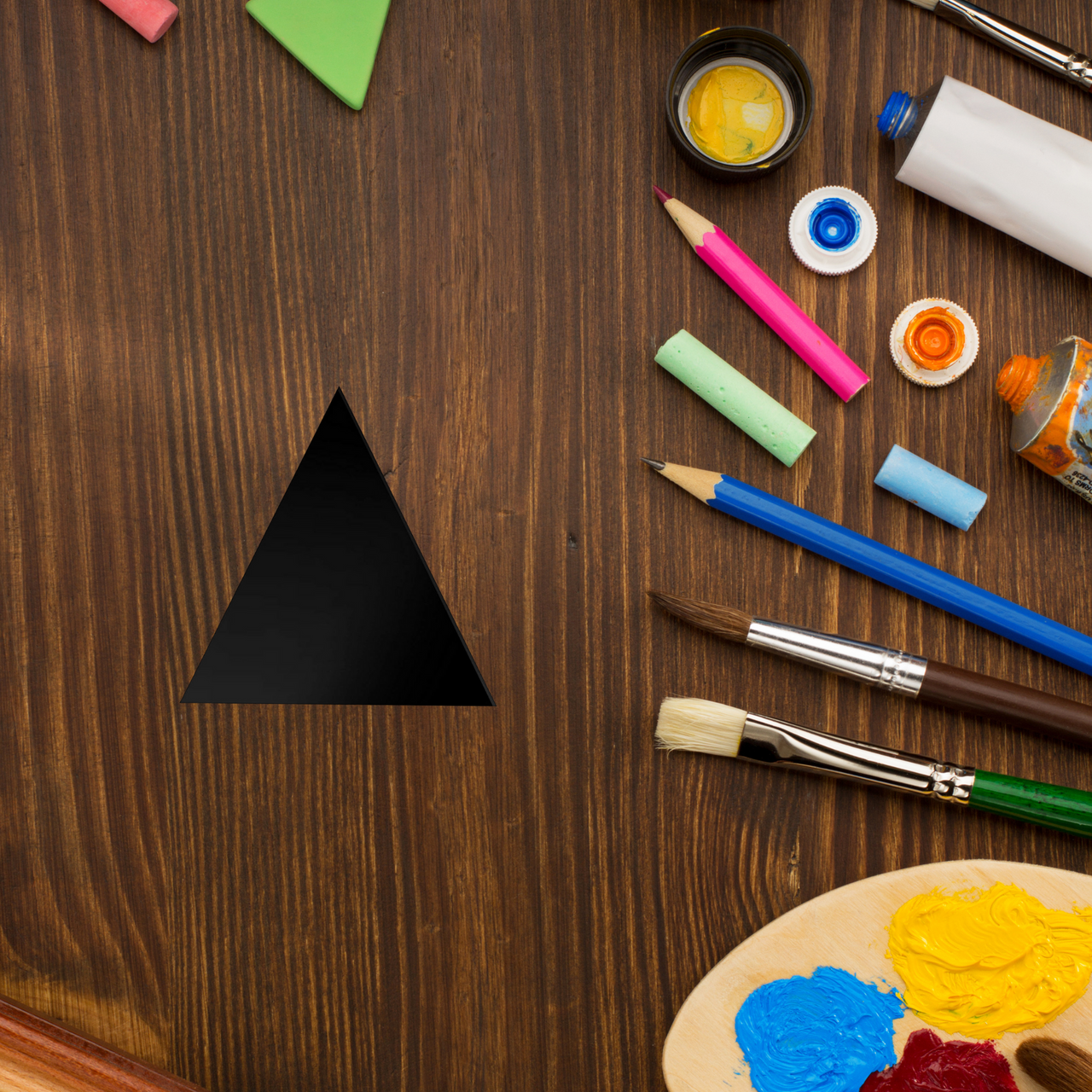 Black Acrylic Triangle Tiles 10 Pack 0.118" Thick Black Acrylic Triangle Tiles 10 Pack 0.118" Thick