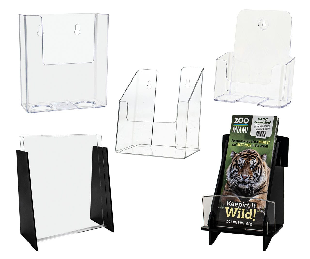 Buy Slanted Single-Sheet Table-Top Brochure Holders Online