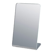 Marketing Holders Acrylic Mirror Sheet 8.5 x 11 Tile with Magnet Strips  Reflective Plastic Lightweight Flat with Rounded Corners for Metal Surfaces