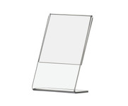 2.5W x 1.5H Price Tag Name Label Holder Slant Back Side Load