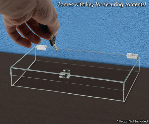 Comes with key for securing contents Comes with key for securing contents