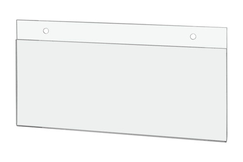 Horizontal Sign Holder with Mounting Holes standard view Horizontal Sign Holder with Mounting Holes standard view