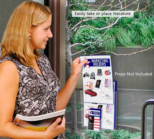 Easily take or place literature Easily take or place literature