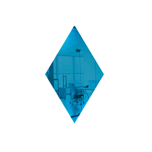 Medium Blue Diamond Mirror