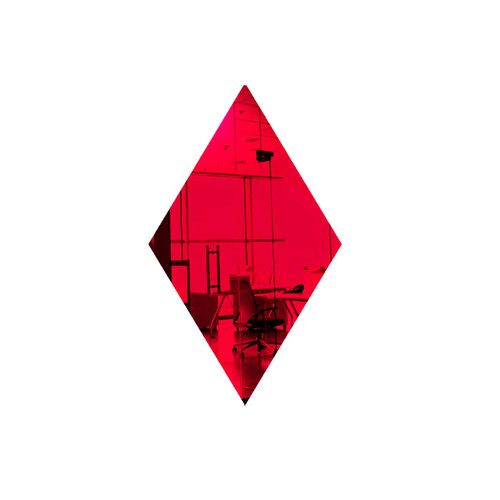 Light Red Diamond Mirror