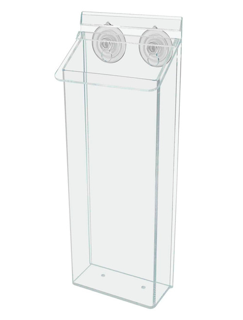 Four Inch Wide Catalog Box Outdoor Window Holder with Suction Cups