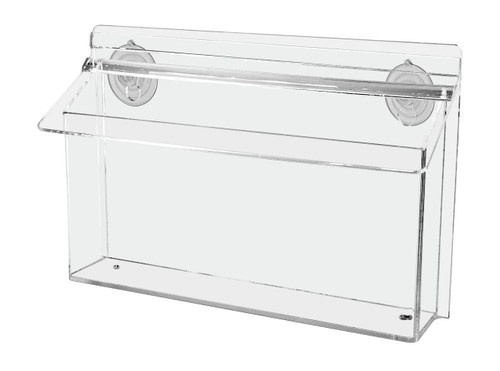 Eleven Inch Catalog Box Outdoor Window Holder with Suction Cups
