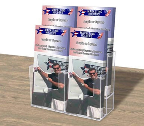 Four Pocket Countertop Brochure Holder Four Pocket Countertop Brochure Holder