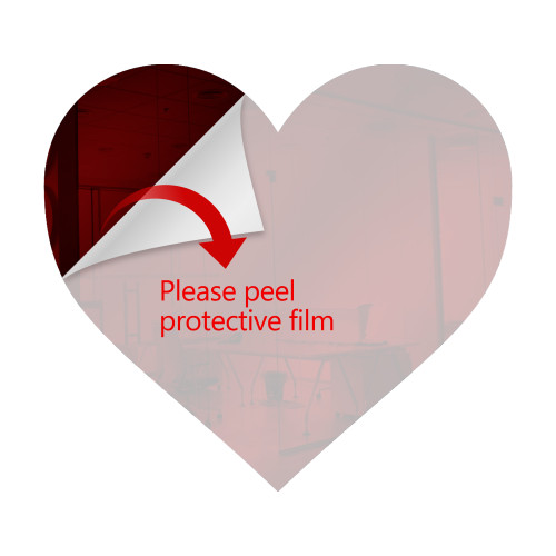 Dark Red Heart Mirror Dark Red Heart Mirror