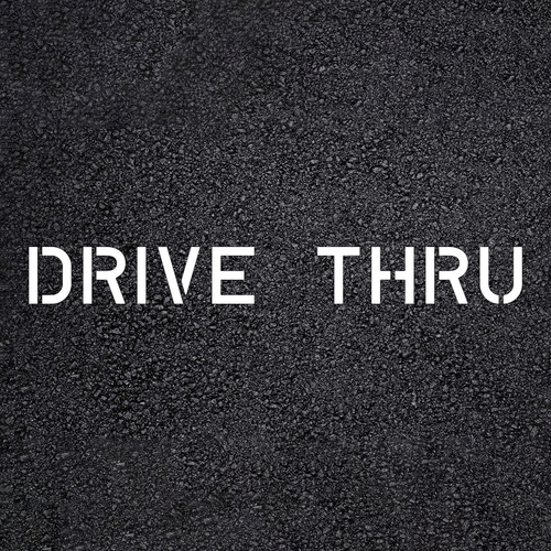 Drive Through Template for Pavement
