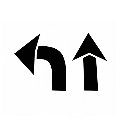 48" Arrow Stencil Kit Two Piece Straight and Curved Templates