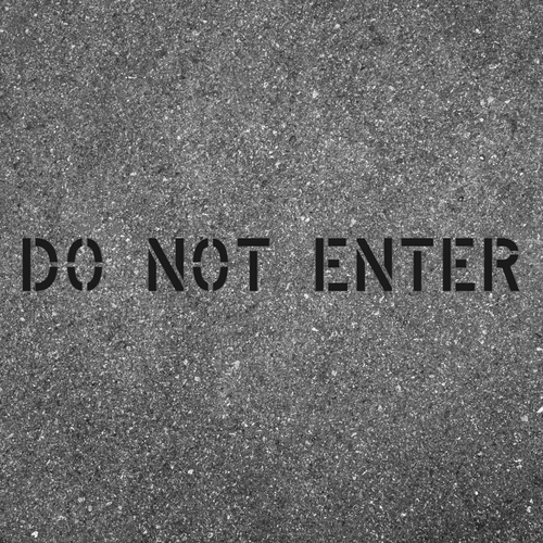 DO NOT ENTER Stencil 12" Parking Lot Pavement Marking Template DO NOT ENTER Stencil 12" Parking Lot Pavement Marking Template