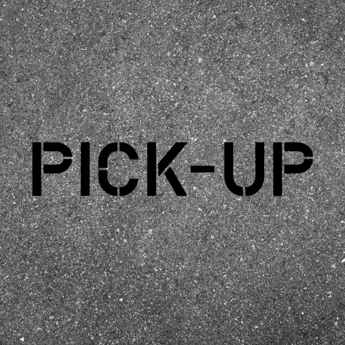 PICKUP Stencil with 12" Letters for Pavement Marking PICKUP Stencil with 12" Letters for Pavement Marking