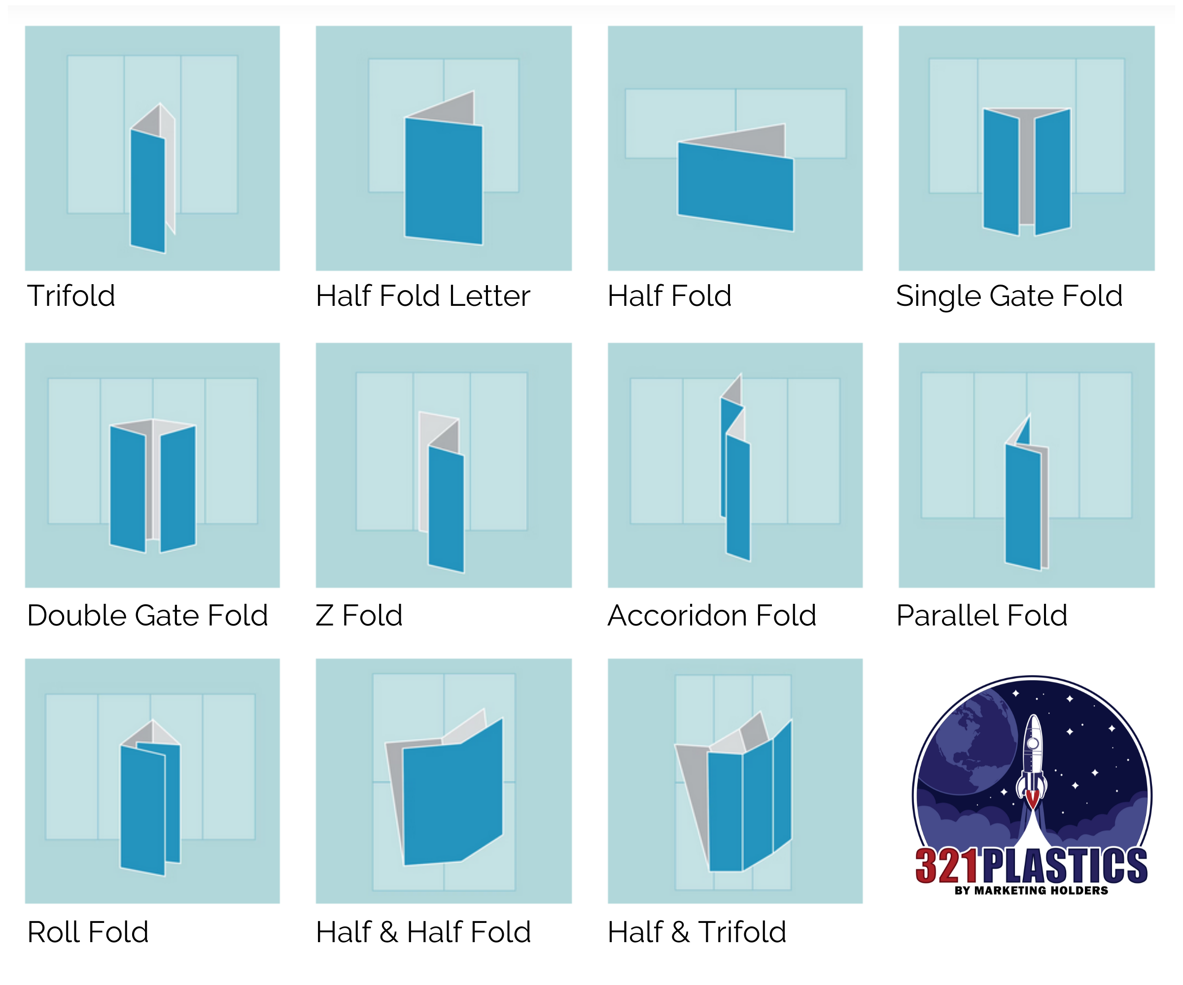 Standard Brochure Sizes Marketing Holders