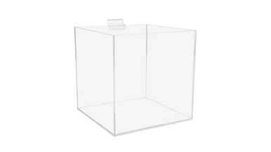 Acrylic Display Case Plastic Box Cube Storage Box Transparent