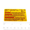 Dewalt N782893 Rating Label