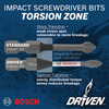 Bosch ITDT20102 Driven Impact T20 1" 2Pk