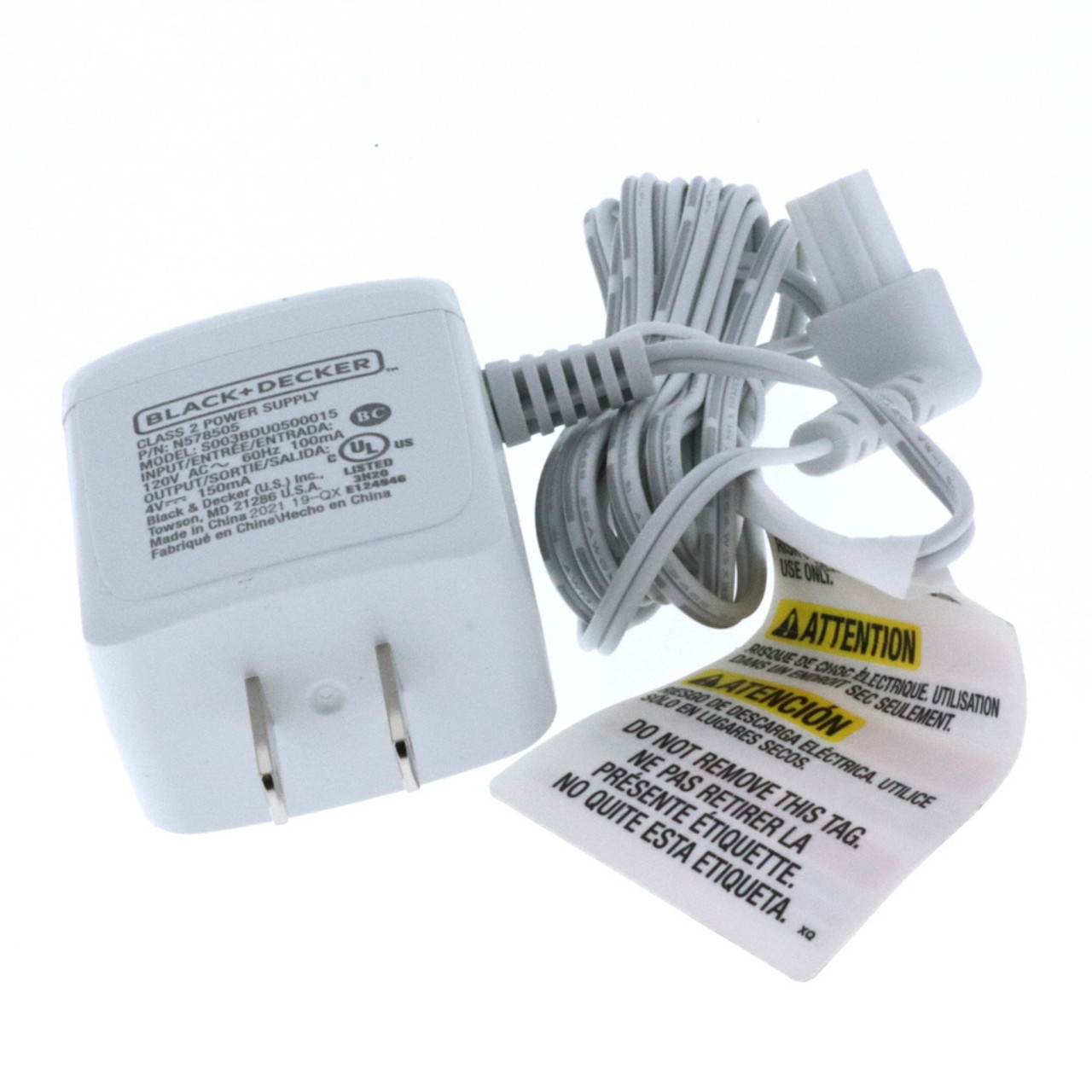 Black Decker N578505 Charger PowerToolReplacementParts