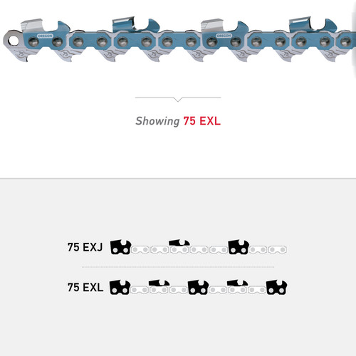 Oregon 75EXL084G Powercut  Saw Chain, 3/8", Ski