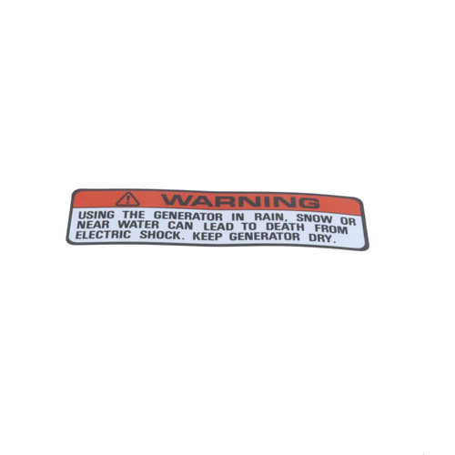 Honda 87168-ZC3-630 Rain Warning Label